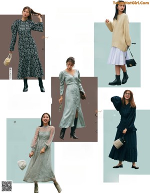 a magazine with a bunch of different dresses on it